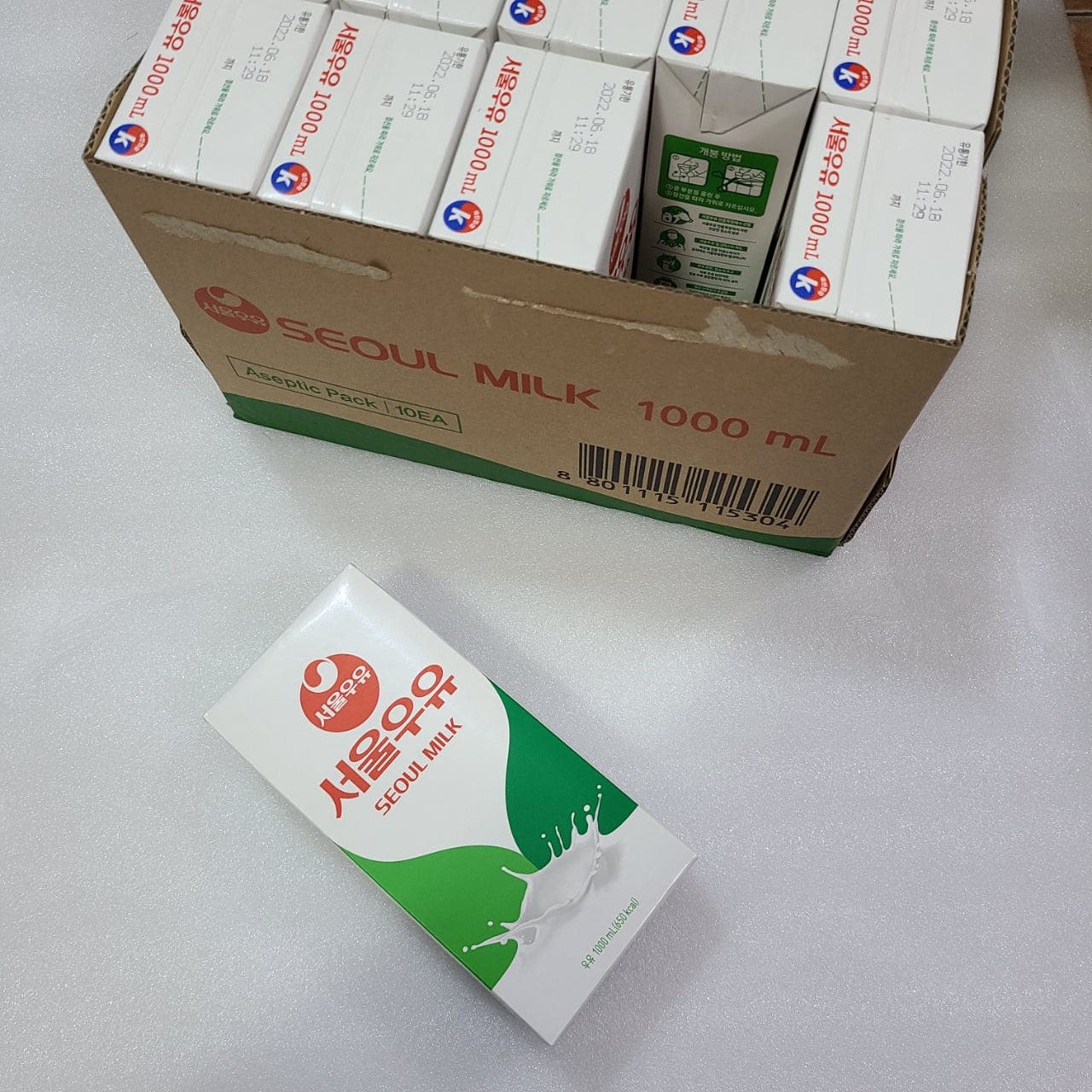 서울우유 멸균우유 1000ml 1L 10개 팩 최신